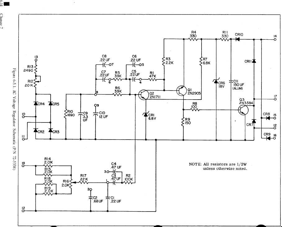 Figure 6-5.1 AC Voltage Regulator Schematic