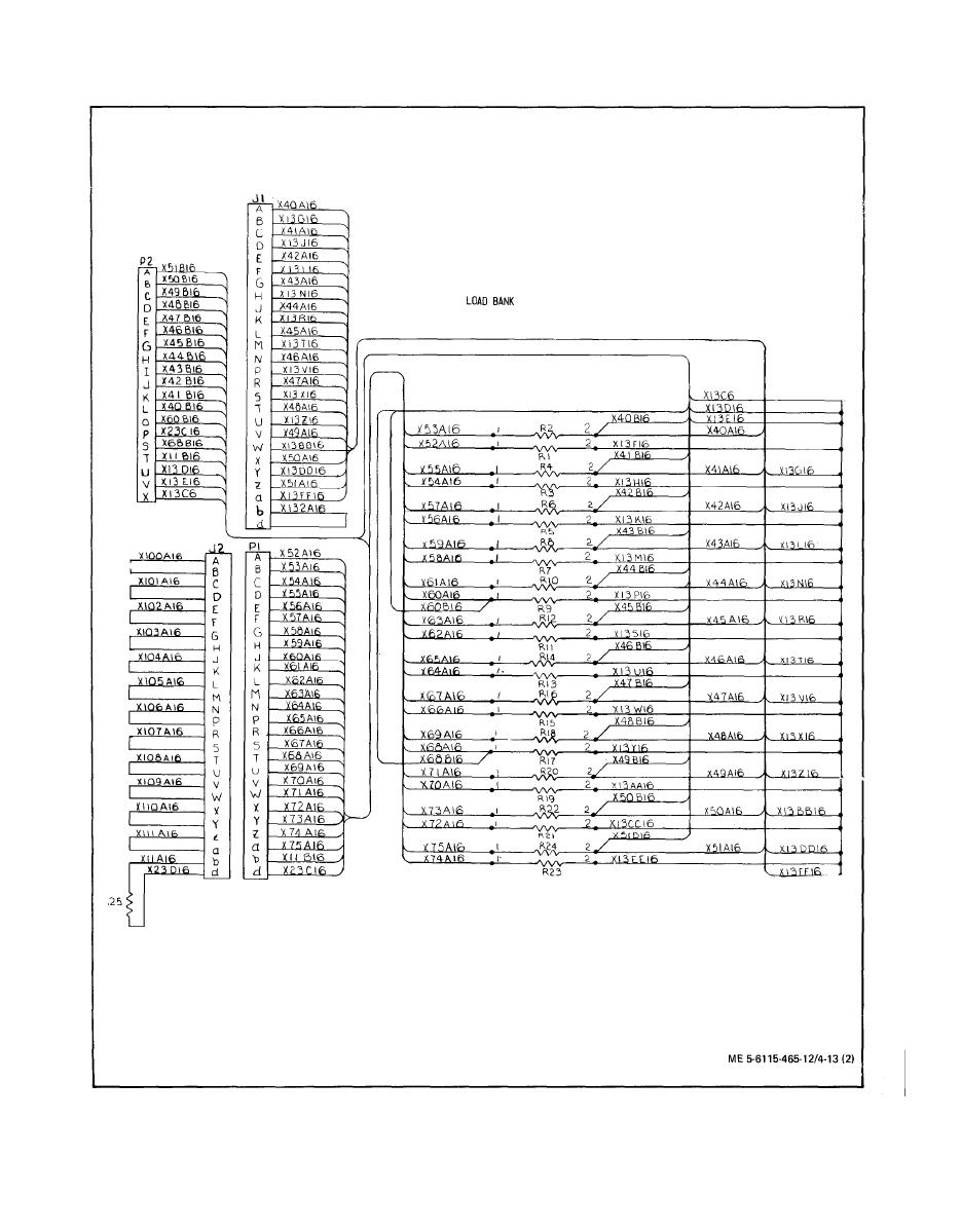 Figure 4-13. Load Bank Wiring Diagram, Dwg. No. 72-2826 (Sheet 2 of 2)