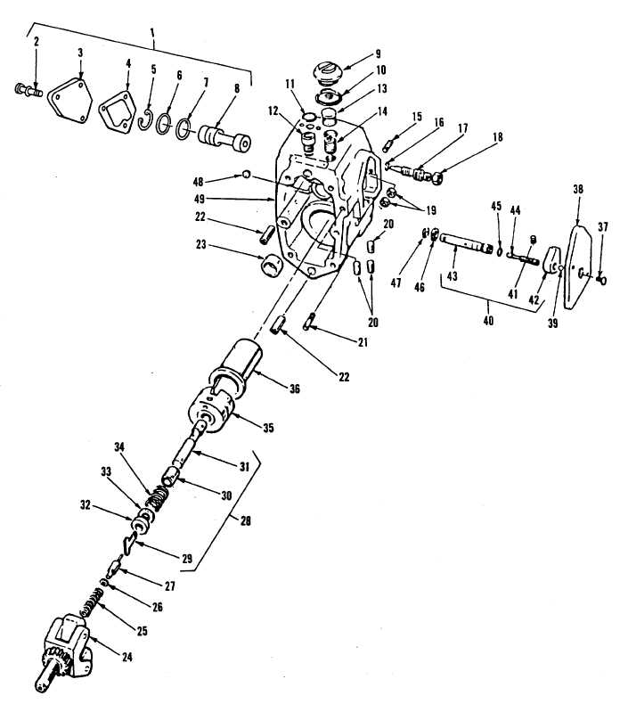 Figure 13-21. Fuel Injection Pump, Exploded View, Code B