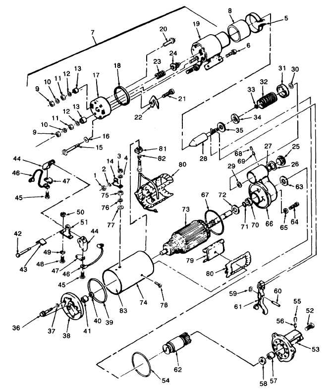 Figure 3-4. Starter Assembly, Exploded View (Effective with Serial No ...